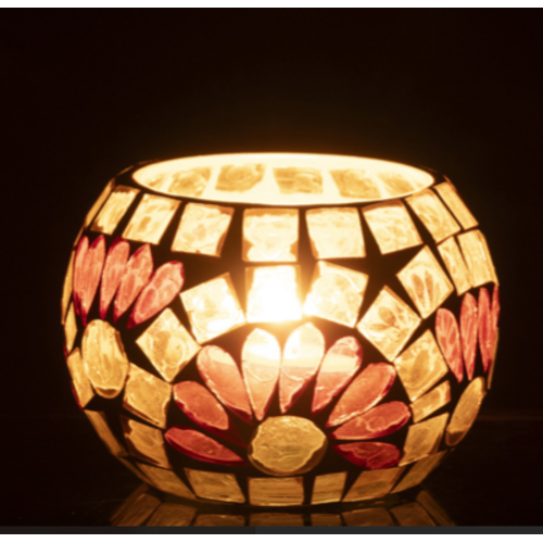 THEELICHTHOUDER SMALL - GEBROKEN WIT 