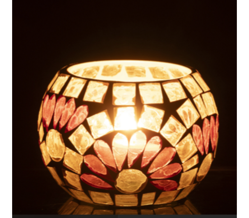 THEELICHTHOUDER SMALL - GEBROKEN WIT