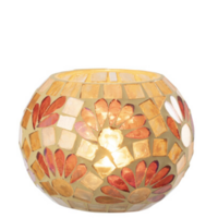 THEELICHTHOUDER MEDIUM - GEBROKEN WIT