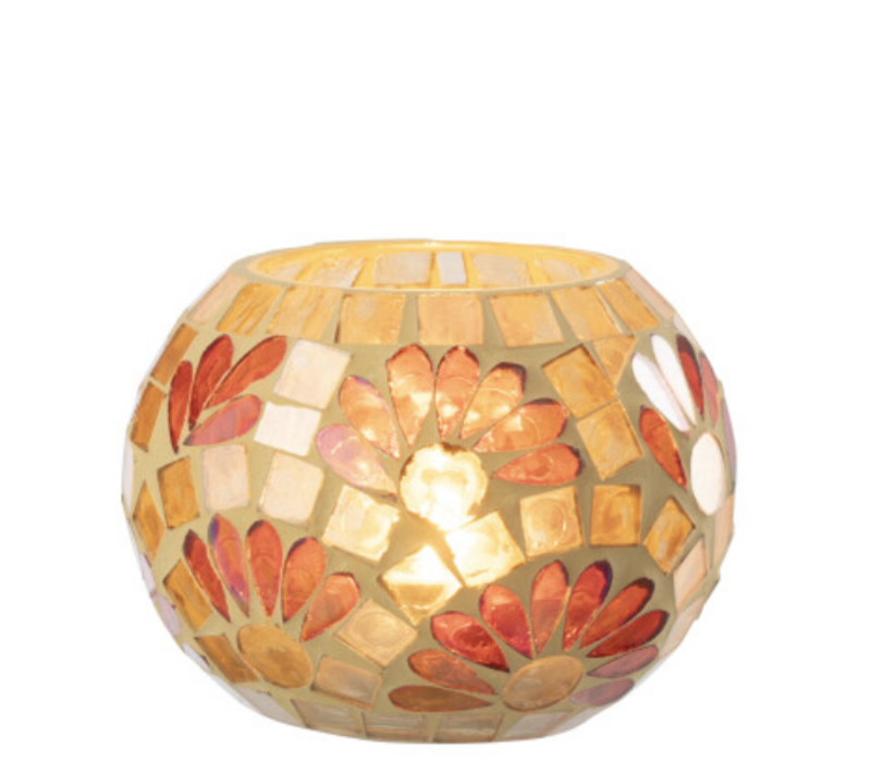 THEELICHTHOUDER MEDIUM - GEBROKEN WIT