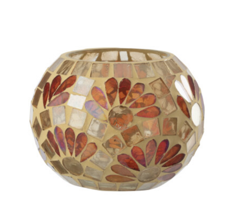 THEELICHTHOUDER MEDIUM - GEBROKEN WIT