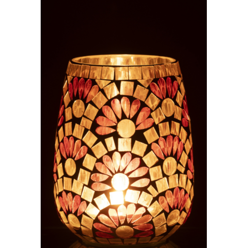 THEELICHTHOUDER LARGE  GEBROKEN WIT 