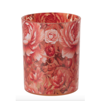 THEELICHTHOUDER - ORANJE BLOEMEN M