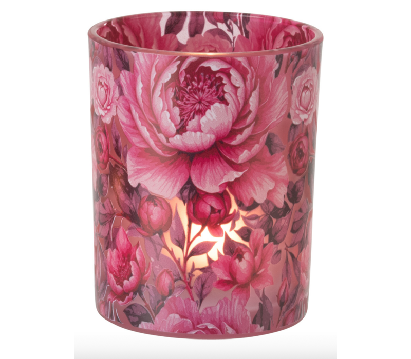 THEELICHTHOUDER - BLOEMEN ROZE MEDIUM