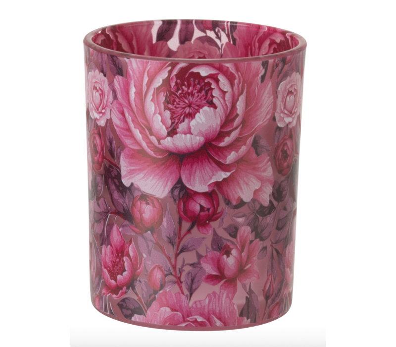 THEELICHTHOUDER - BLOEMEN ROZE MEDIUM