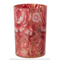 THEELICHTHOUDER - ORANJE BLOEMEN LARGE