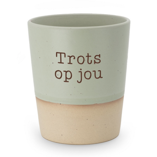 SPECIAL CERAMICS BEKER  - TROTS OP JOU 
