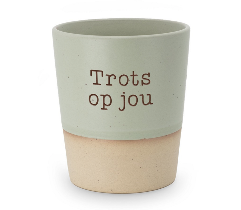 SPECIAL CERAMICS BEKER  - TROTS OP JOU