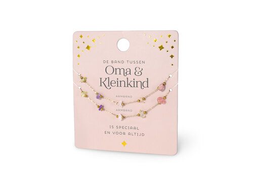EDELSTEEN ARMBAND - OMA EN KLEINKIND SET