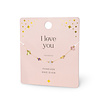 EDELSTEEN ARMBAND - I LOVE YOU