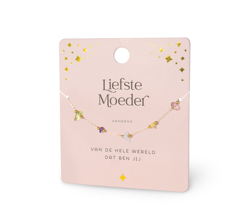 EDELSTEEN ARMBAND - LIEFSTE MOEDER
