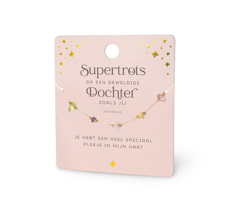 EDELSTEEN ARMBAND - SUPERTROTS DOCHTER