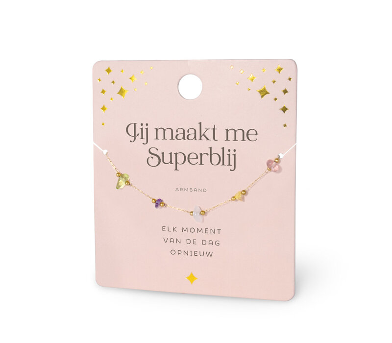 EDELSTEEN ARMBAND - SUPERBLIJ