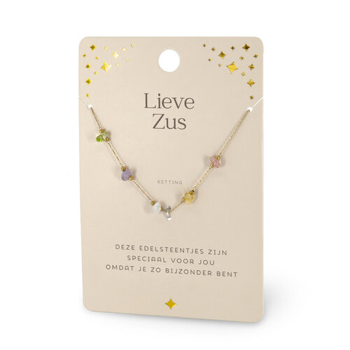 EDELSTEEN KETTING - LIEFSTE ZUS 