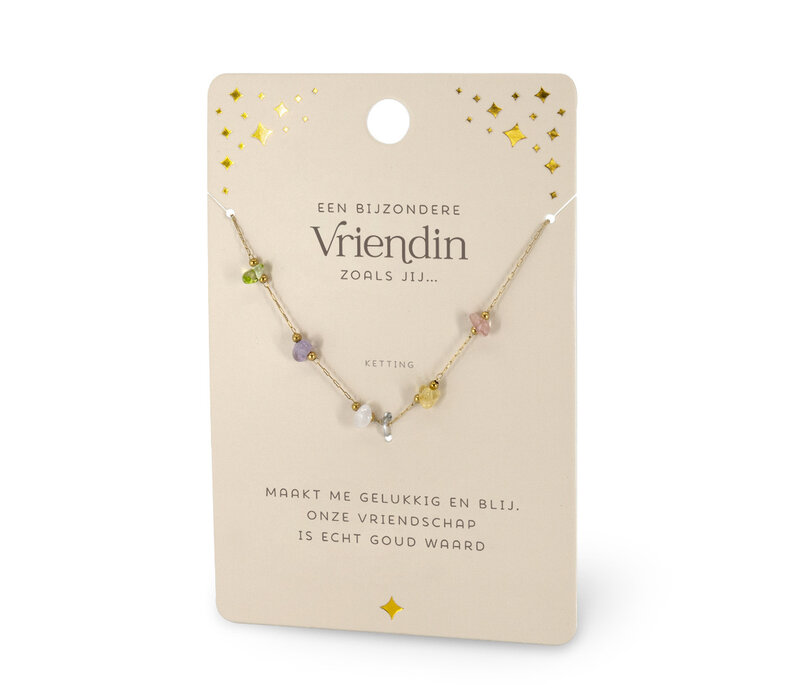 EDELSTEEN KETTING - VRIENDIN