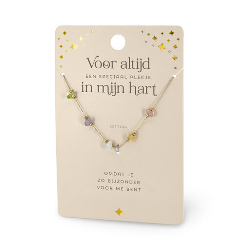 EDELSTEEN KETTING - IN MIJN HART 