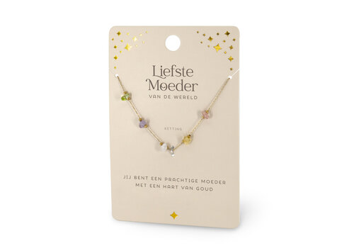 EDELSTEEN KETTING - LIEFSTE MOEDER