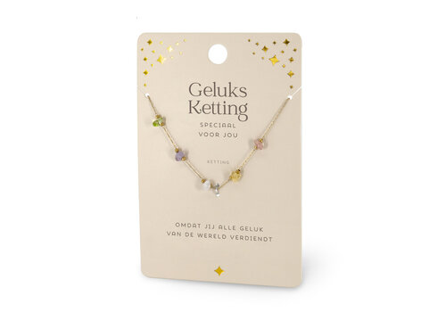 EDELSTEEN KETTING - GELUKSKETTING