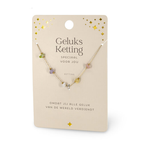 EDELSTEEN KETTING - GELUKSKETTING 