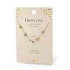 EDELSTEEN KETTING - I LOVE YOU