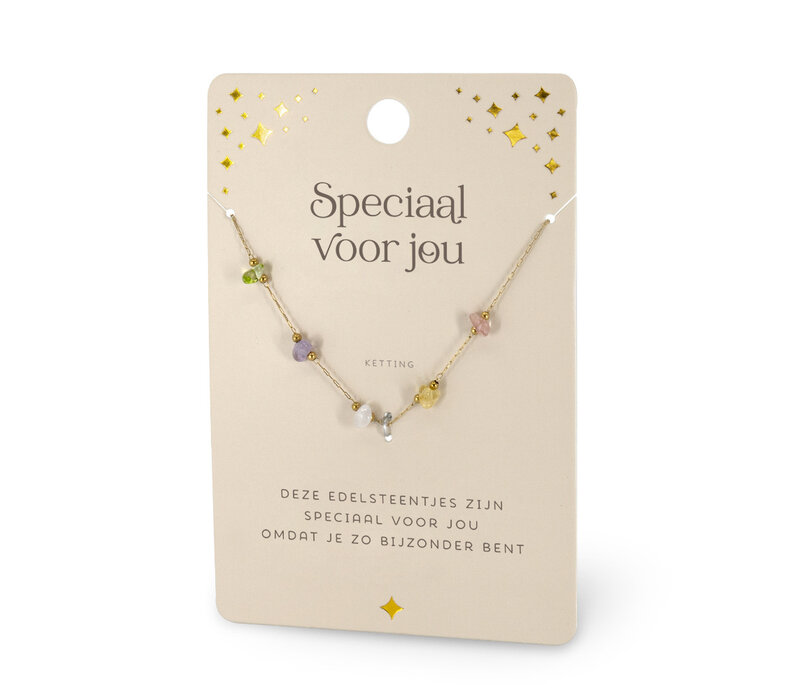 EDELSTEEN KETTING - SPECIAAL VOOR JOU
