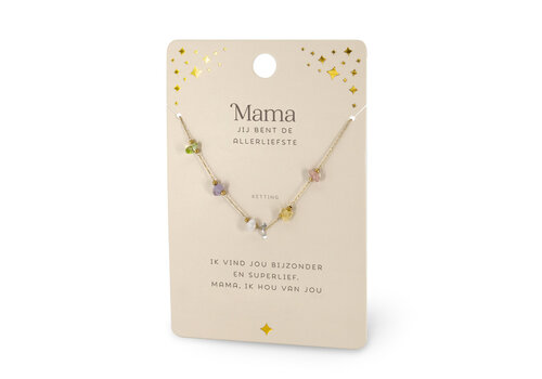 EDELSTEEN KETTING - MAMA