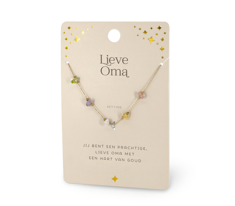 EDELSTEEN KETTING - LIEVE OMA
