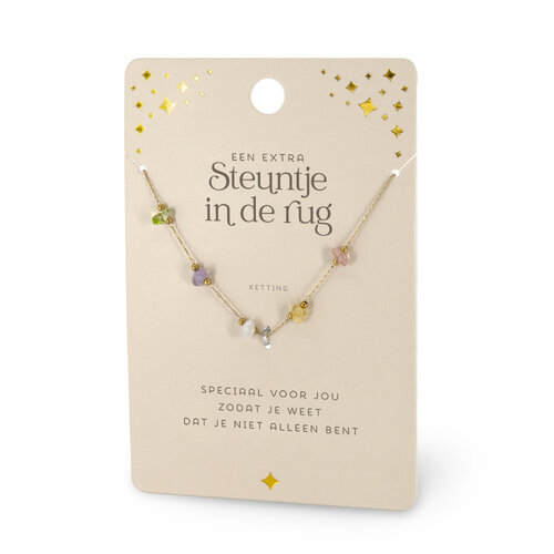 EDELSTEEN KETTING - STEUNTJE 