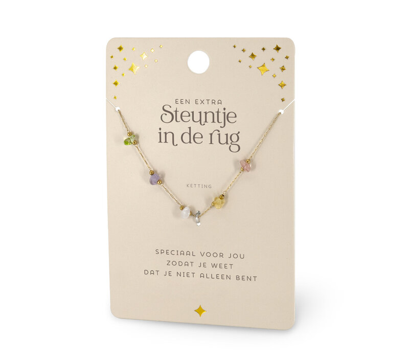 EDELSTEEN KETTING - STEUNTJE