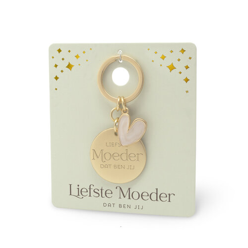 EDELSTEEN SLEUTELHANGER - MOEDER 