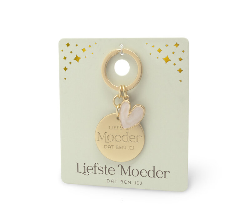 EDELSTEEN SLEUTELHANGER - MOEDER