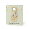 EDELSTEEN SLEUTELHANGER - GOUD WAARD