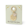 EDELSTEEN SLEUTELHANGER - HOU VAN JOU