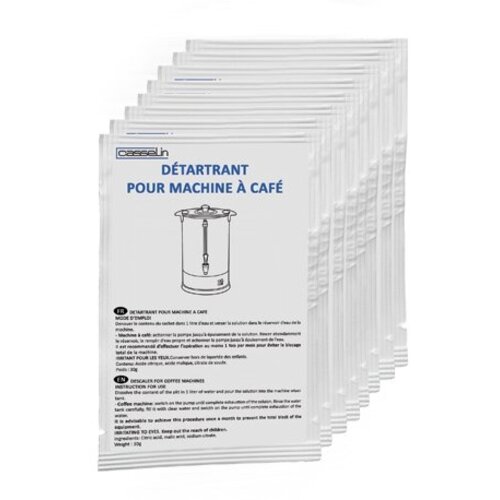 Casselin Détartrant De Percolateur - 10 x 30gr | ATTENTION! Détartrer Votre Machine à Café, Percolateur, Machines à Glace - CONSEIL!