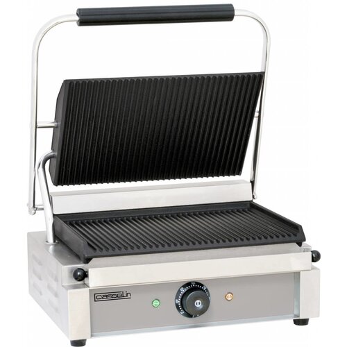Casselin Grill Panini | Plaques Rainurées | 2200W | 410x370x(h)200mm Casselin Grill Panini | Plaques Rainurées | 2200W | 410x370x(h)200mm