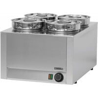 Bain Marie à Sauce Inox | 4x 4,5 Litres | 800W | 450x600x350(h)mm