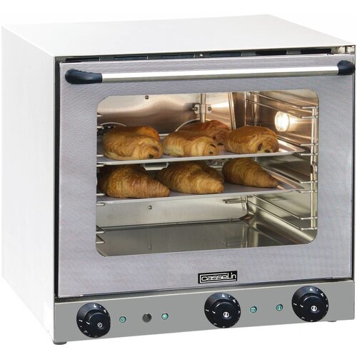 Casselin Four à Convection Inox | 2 Moteurs | 4 Plaques Inclus | 2670W/230V | 597x618x570(h)mm