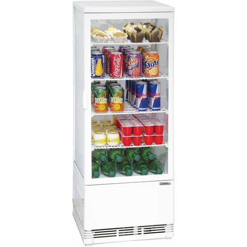 Casselin Vitrine Réfrigérée Positive | 98 Litres | 160W | 425x380x1100(h)mm