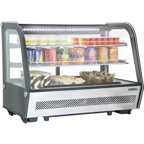 Casselin Vitrine Réfrigérée à Poser - 160 Litres - 160W - 885x575x685(h)mm