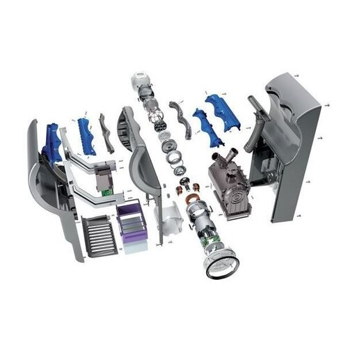 Dyson Sèche-Mains Dyson Airblade AB14 Gris - Temps De Séchage 10 Sec - 1600W - 303x247x661(h)mm