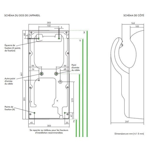 Dyson Sèche-Mains Dyson Airblade AB14 Gris - Temps De Séchage 10 Sec - 1600W - 303x247x661(h)mm
