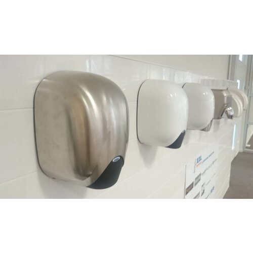 Vama Sèche-Mains INOX | Très Économe | 10 - 12 sec | SEULEMENT 550W MAIS TRÈS PUISSANT!