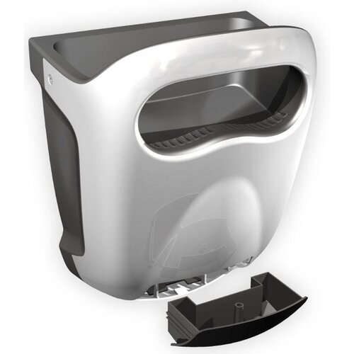 Vama Sèche-Mains Hands-in| Blanc | Très Silencieux 60dB - 10 sec - avec Bac d'Égouttage