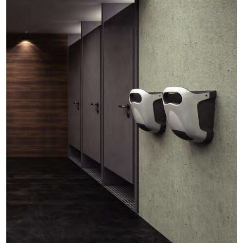 Vama Sèche-Mains Hands-in| Blanc | Très Silencieux 60dB - 10 sec - avec Bac d'Égouttage