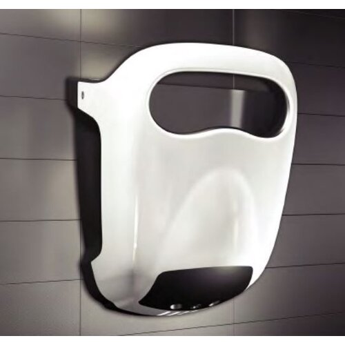 Vama Sèche-Mains Hands-in| Blanc | Très Silencieux 60dB - 10 sec - avec Bac d'Égouttage