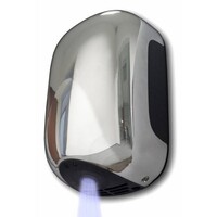 Sèche-Mains MINI - Super Compact - Temps de Séchage 13 sec - Gris ou Chrome - 900W