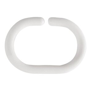 CHRselect Anneaux De Rideau De Douche Blancs- 12 Pièces