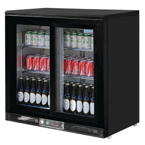 Polar Arrière Bar | 2 Portes Coulissantes | Pour 182 Bouteilles | 925(h)mm