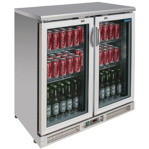 Polar Comptoir de Bar Aluminium | 2 Portes Battantes | Pour 182 Bouteilles | (h)920mm Polar Comptoir de Bar Aluminium | 2 Portes Battantes | Pour 182 Bouteilles | (h)920mm