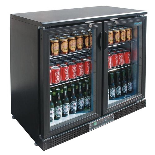 Polar Comptoir de Bar Modèle Bas | 2 Portes Battantes | Pour 168 Bouteilles | 870(h)mm